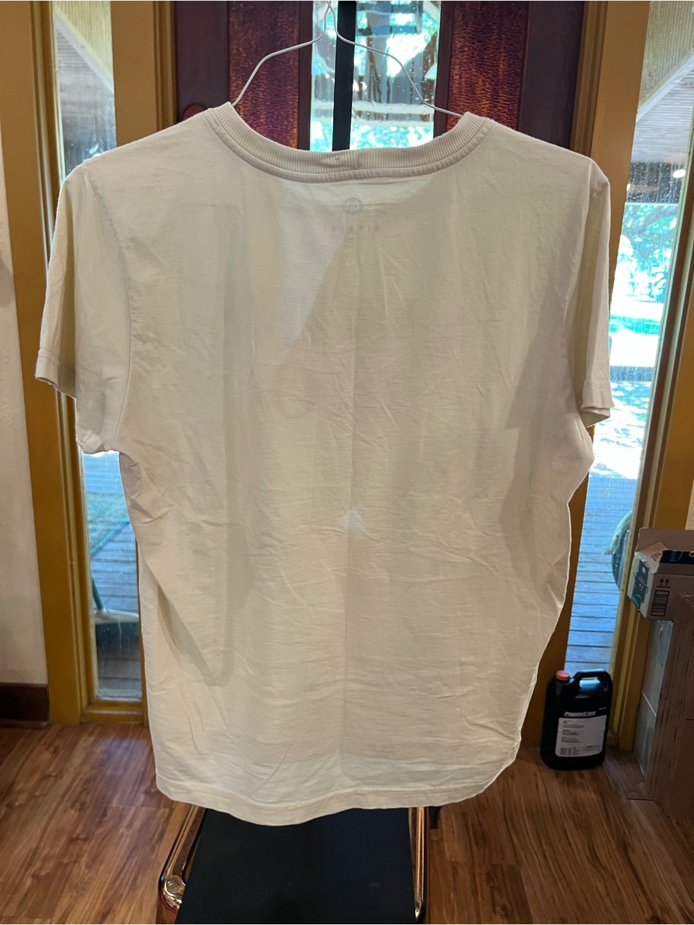 Amore Mio Graphic Short Sleeve Tee - Cream with Red Print - Picture 4 of 4